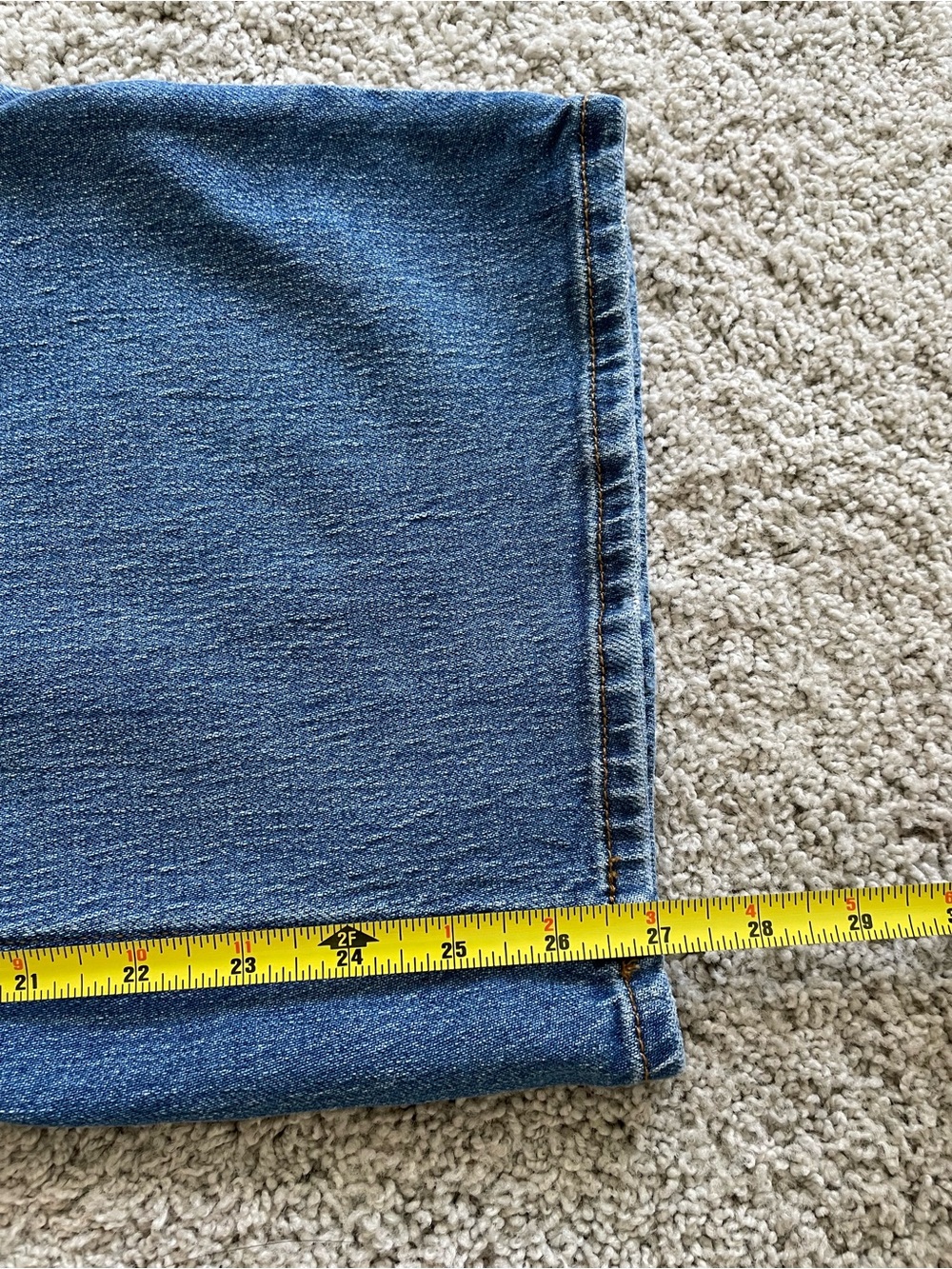 Quince Jeans Womens Size 32 Blue Denim Bella Stretch Relaxed Straight - Picture 6 of 7